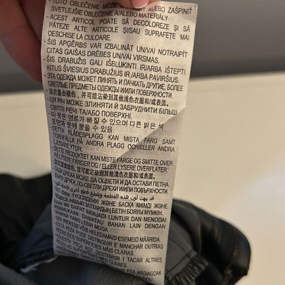 Zara Black Faux Leather High Waisted Paper-bag Waist Pants Size 2 - Picture 15 of 16